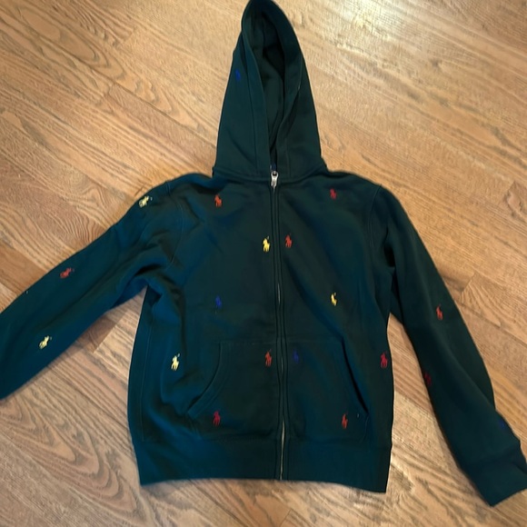 Polo Ralph Lauren Other - Polo Ralph Lauren kids boys girls green hoodie sweatshirt size 8/10